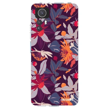 Picasee διαφανής θήκη σιλικόνης Xiaomi Redmi Note 12S - Purple Leaf