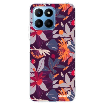 Picasee διαφανής θήκη σιλικόνης Honor 70 Lite - Purple Leaf