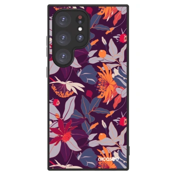 Picasee ULTIMATE CASE PowerShare για Samsung Galaxy S24 Ultra S928B 5G - Purple Leaf