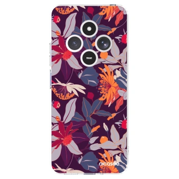 Picasee διαφανής θήκη σιλικόνης Xiaomi Redmi 14C - Purple Leaf