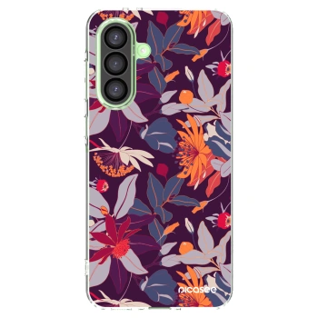 Picasee διαφανής θήκη σιλικόνης Samsung Galaxy A26 5G A266B - Purple Leaf