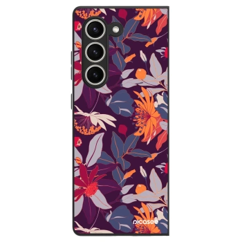 Θήκη για Samsung Galaxy Z Fold5 5G - Purple Leaf