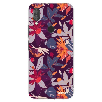 Picasee διαφανής θήκη σιλικόνης Xiaomi Redmi 7 - Purple Leaf
