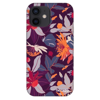 Θήκη για Apple iPhone 12 mini - Purple Leaf