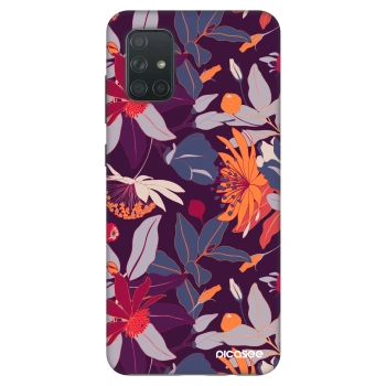Θήκη για Samsung Galaxy A71 A715F - Purple Leaf