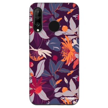 Θήκη για Huawei P30 Lite - Purple Leaf