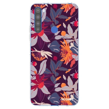 Picasee διαφανής θήκη σιλικόνης Xiaomi Redmi Note 8T - Purple Leaf