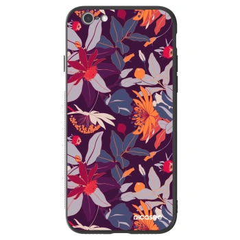 Θήκη για Apple iPhone 6/6S - Purple Leaf