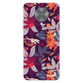 Picasee διαφανής θήκη σιλικόνης Xiaomi Poco F2 Pro - Purple Leaf