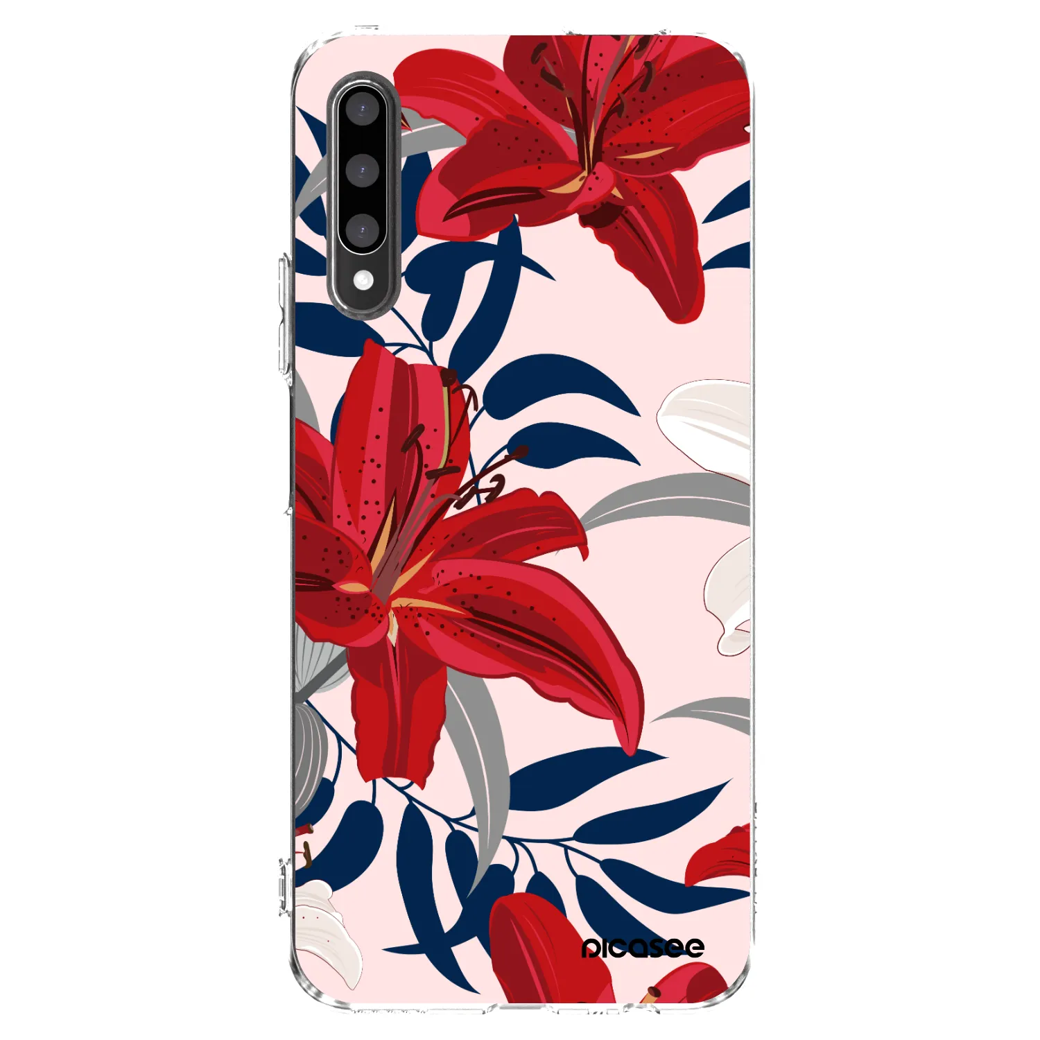 Picasee διαφανής θήκη σιλικόνης Honor 9X Pro - Red Lily