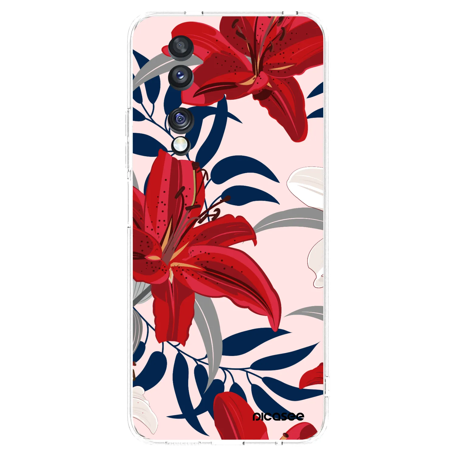 Picasee διαφανής θήκη σιλικόνης Honor 70 - Red Lily