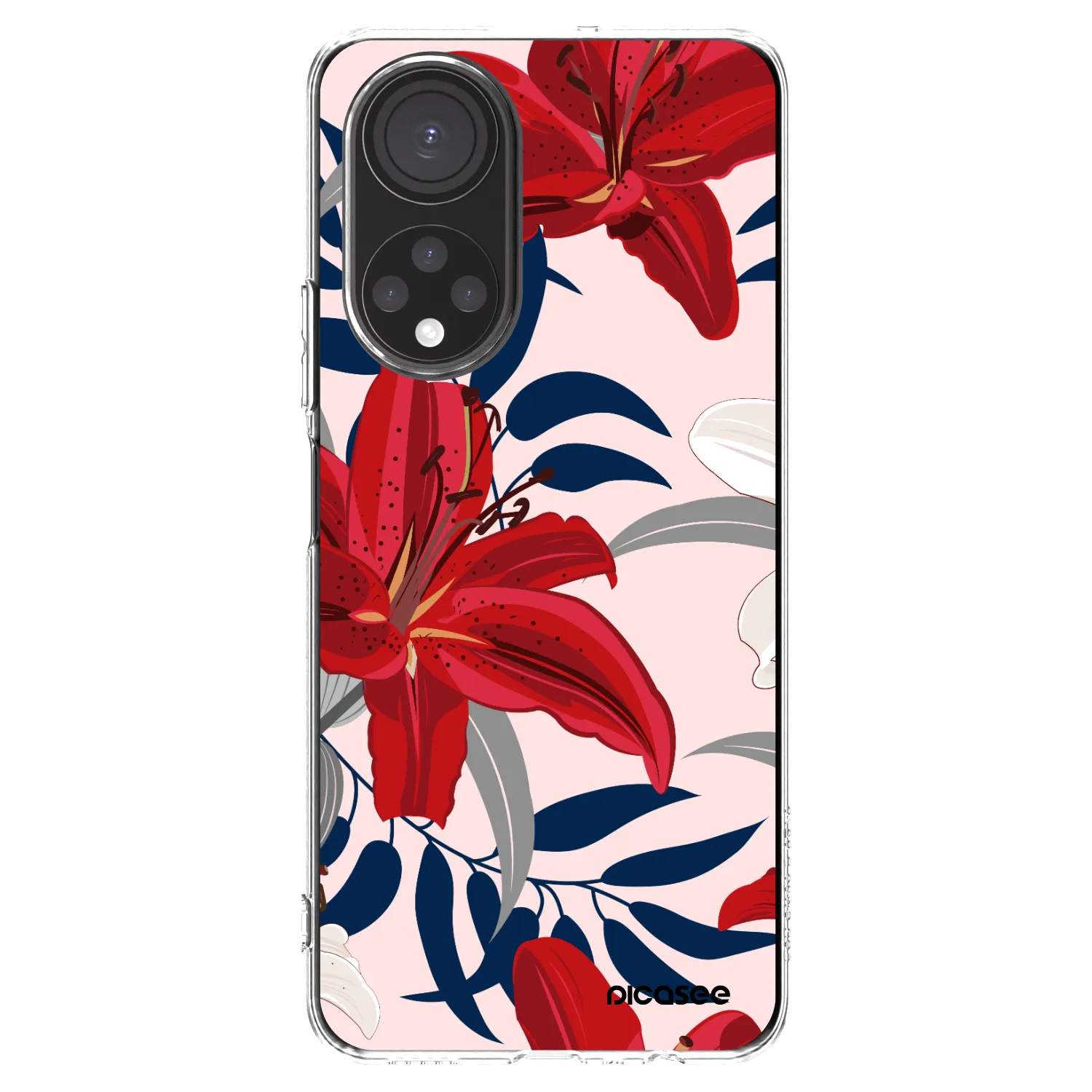 Picasee διαφανής θήκη σιλικόνης Honor X7 - Red Lily