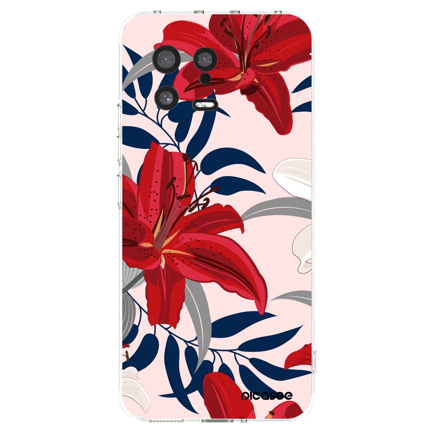 Picasee διαφανής θήκη σιλικόνης Xiaomi 13 - Red Lily
