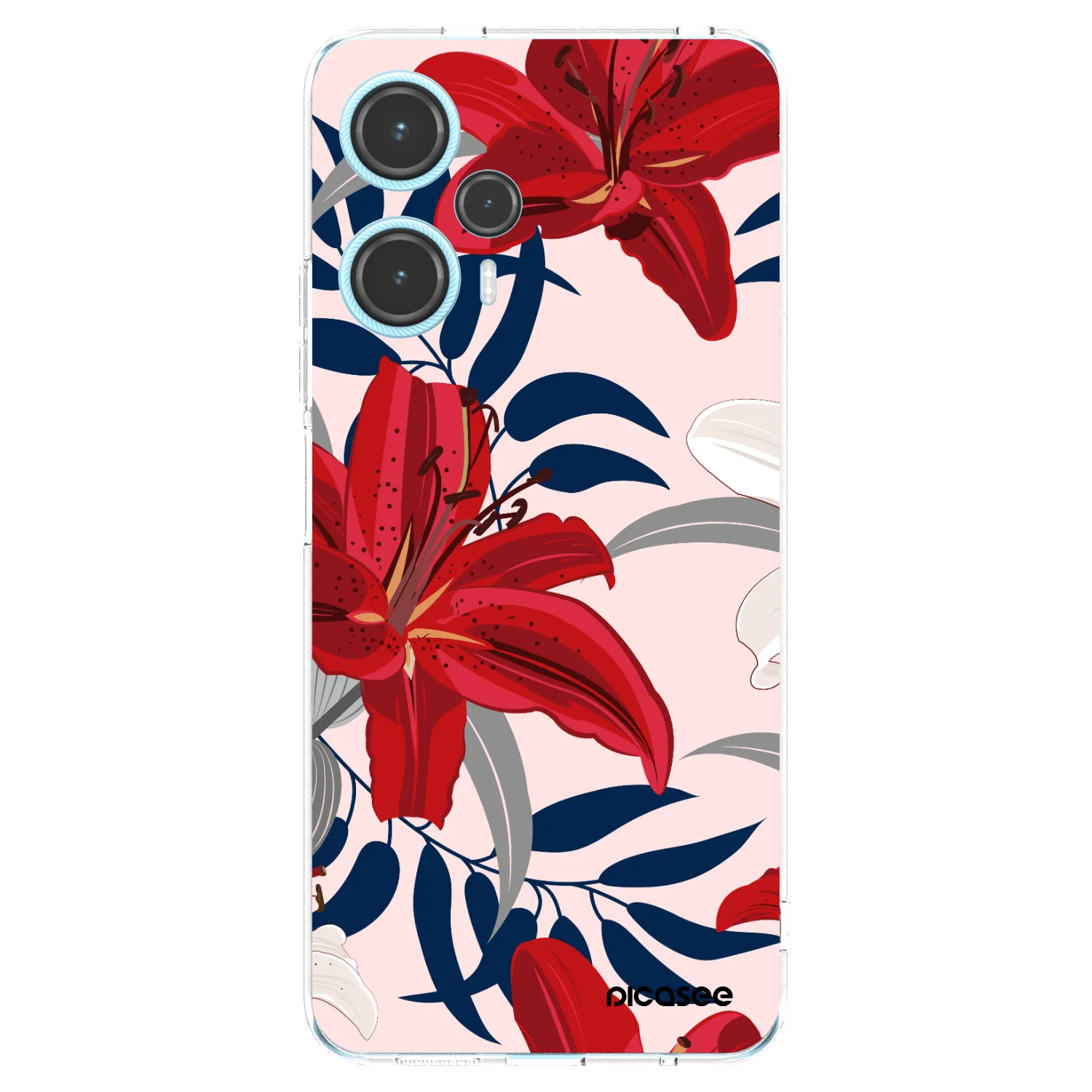 Picasee διαφανής θήκη σιλικόνης Xiaomi Poco F5 - Red Lily