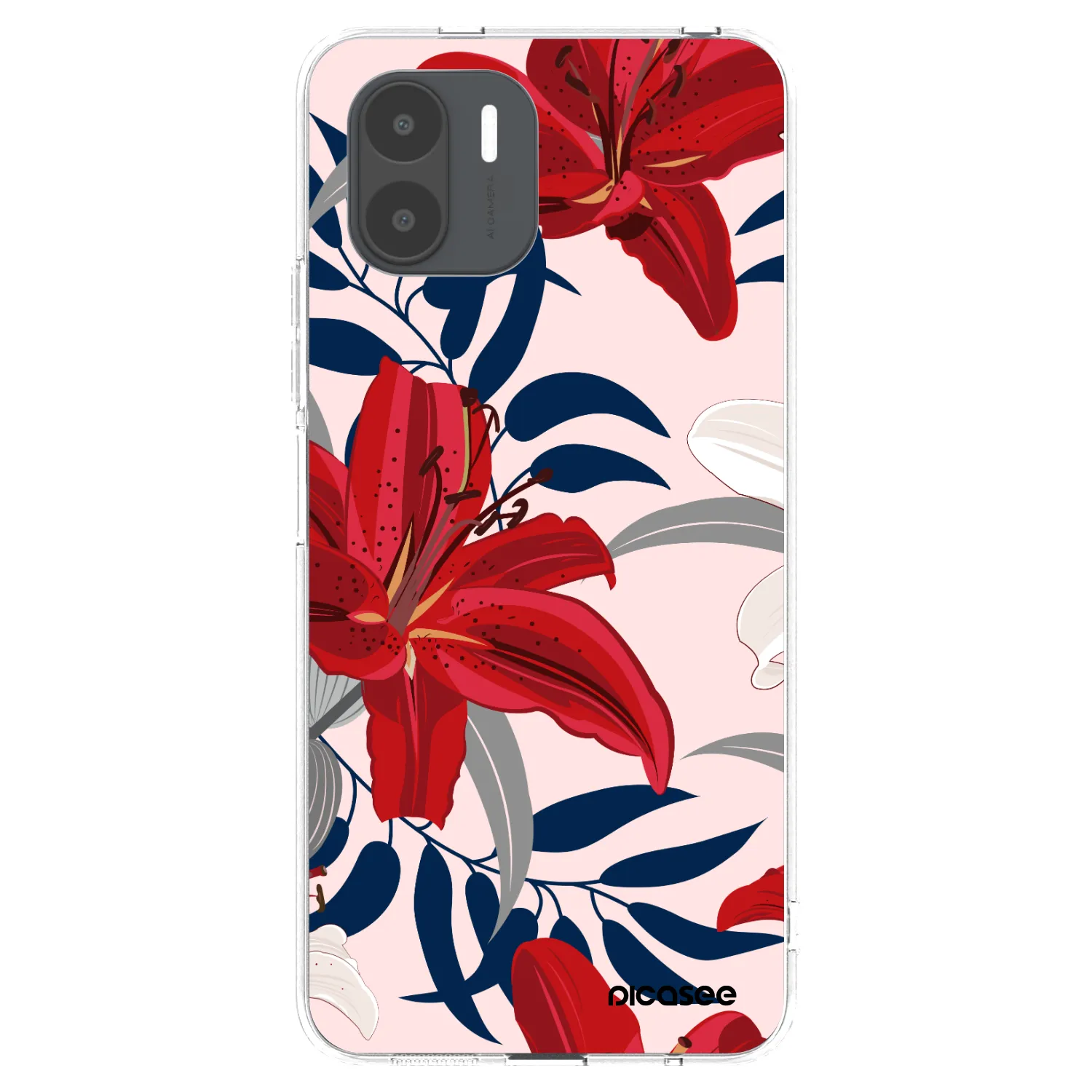 Picasee διαφανής θήκη σιλικόνης Xiaomi Redmi A2 - Red Lily