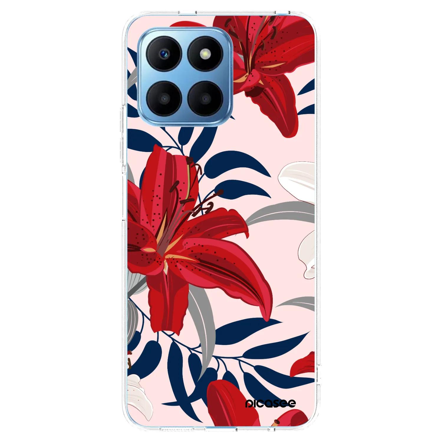 Picasee διαφανής θήκη σιλικόνης Honor 70 Lite - Red Lily