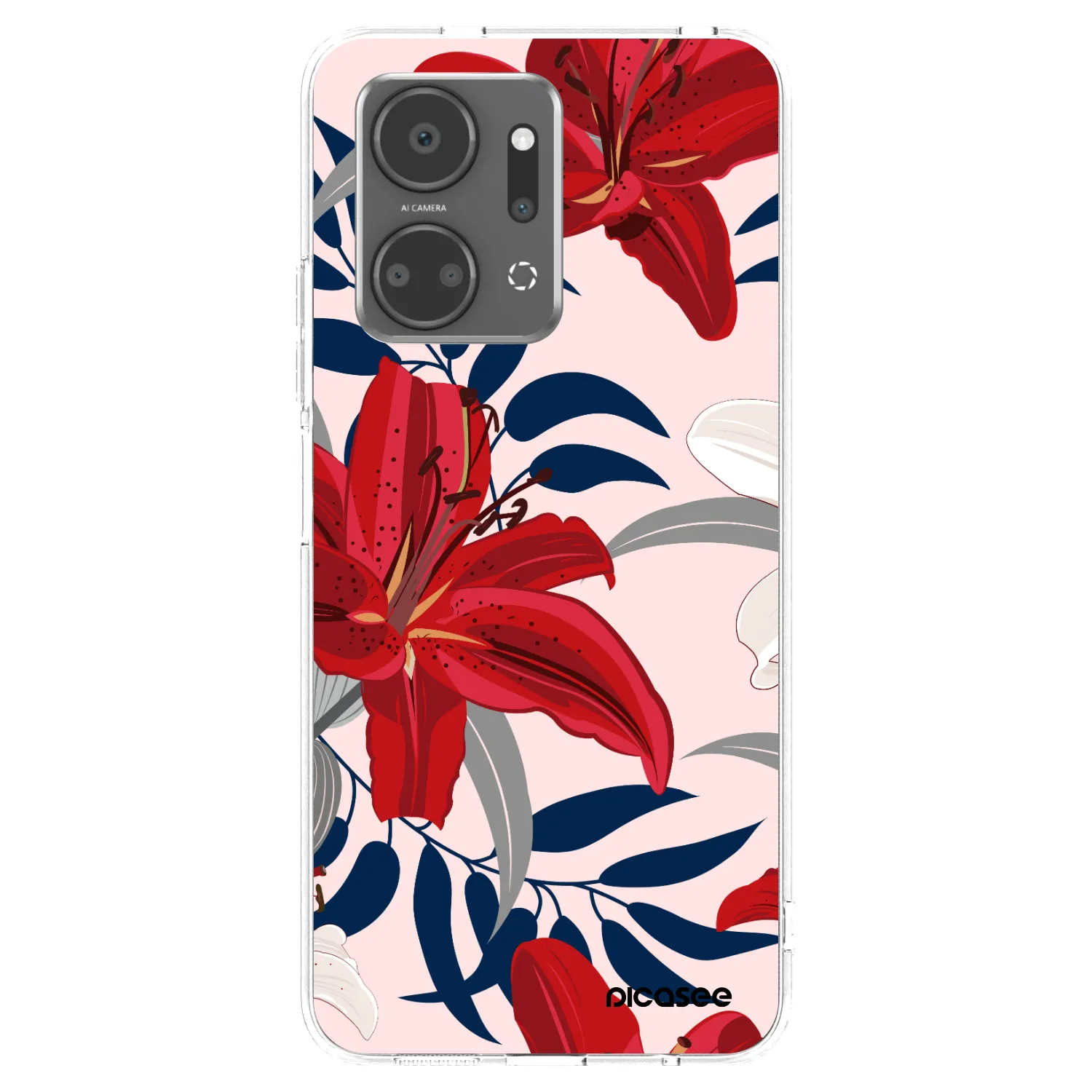 Picasee διαφανής θήκη σιλικόνης Honor X7a - Red Lily