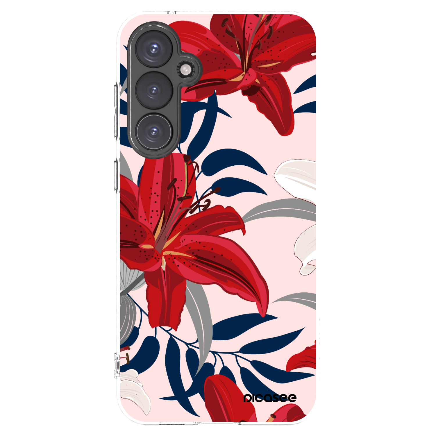 Picasee διαφανής θήκη σιλικόνης Samsung Galaxy S23 FE S711B - Red Lily