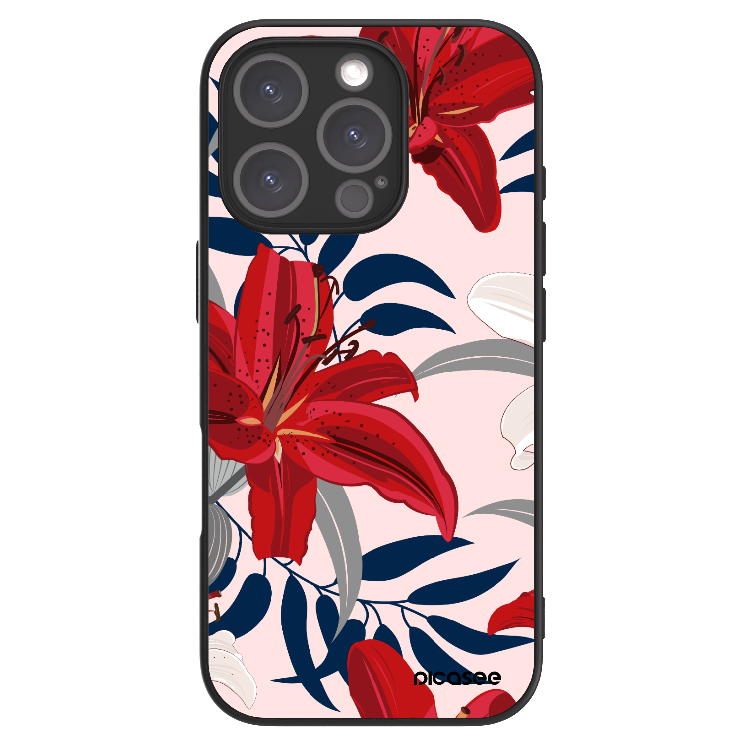 Picasee ULTIMATE CASE MagSafe pro Apple iPhone 16 Pro - Red Lily