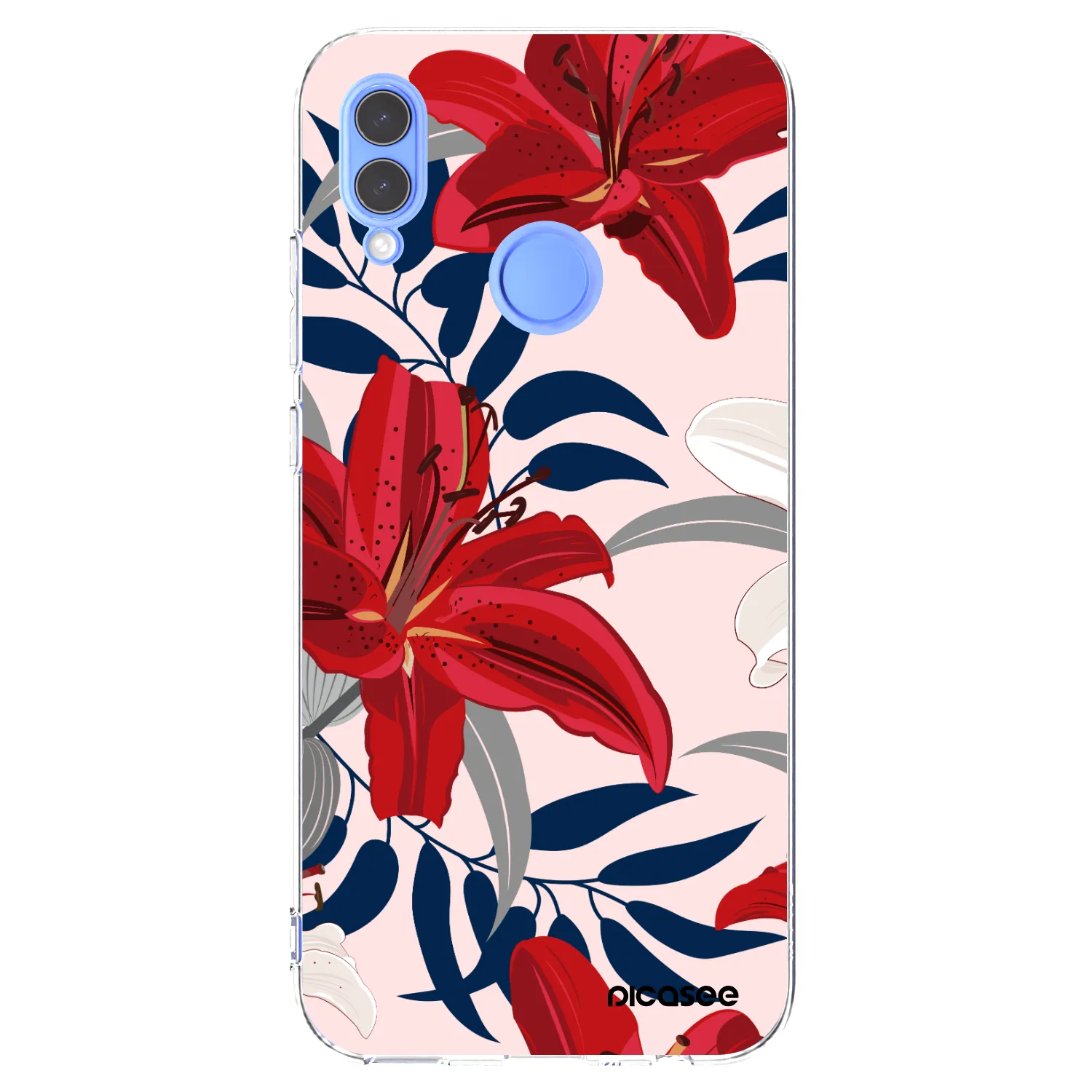 Picasee διαφανής θήκη σιλικόνης Huawei P Smart 2019 - Red Lily