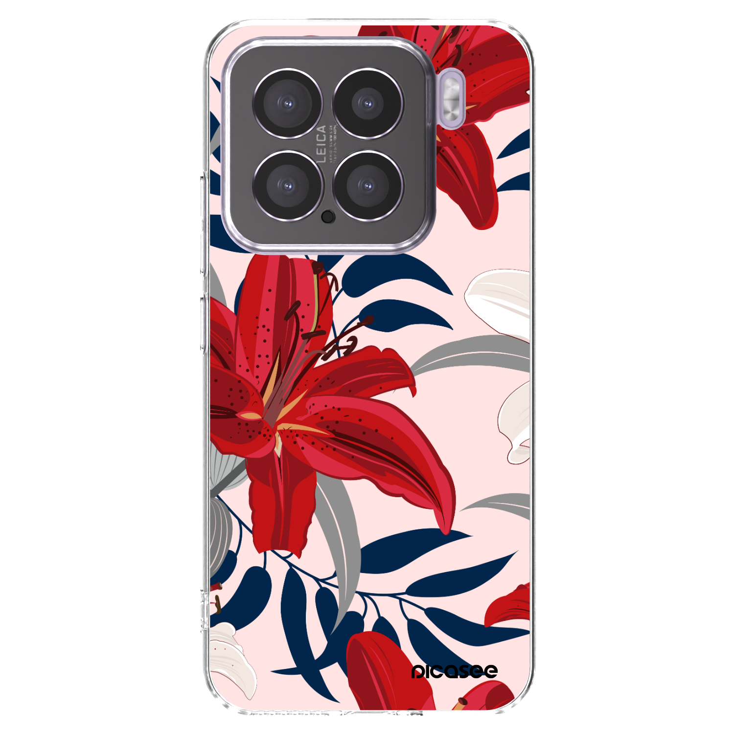 Picasee διαφανής θήκη σιλικόνης Xiaomi 15 - Red Lily