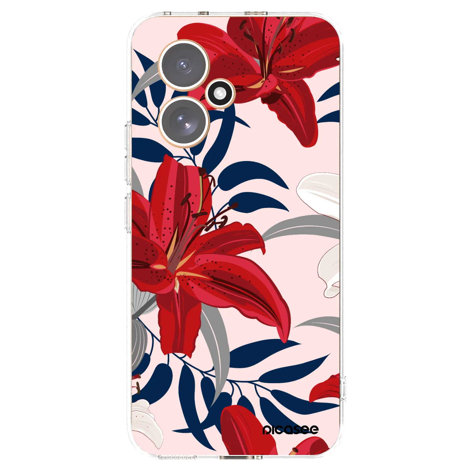 Picasee διαφανής θήκη σιλικόνης Honor 400 5G - Red Lily