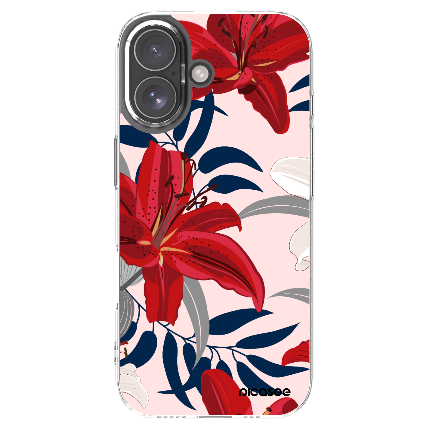 Picasee διαφανής θήκη σιλικόνης Apple iPhone 17 - Red Lily