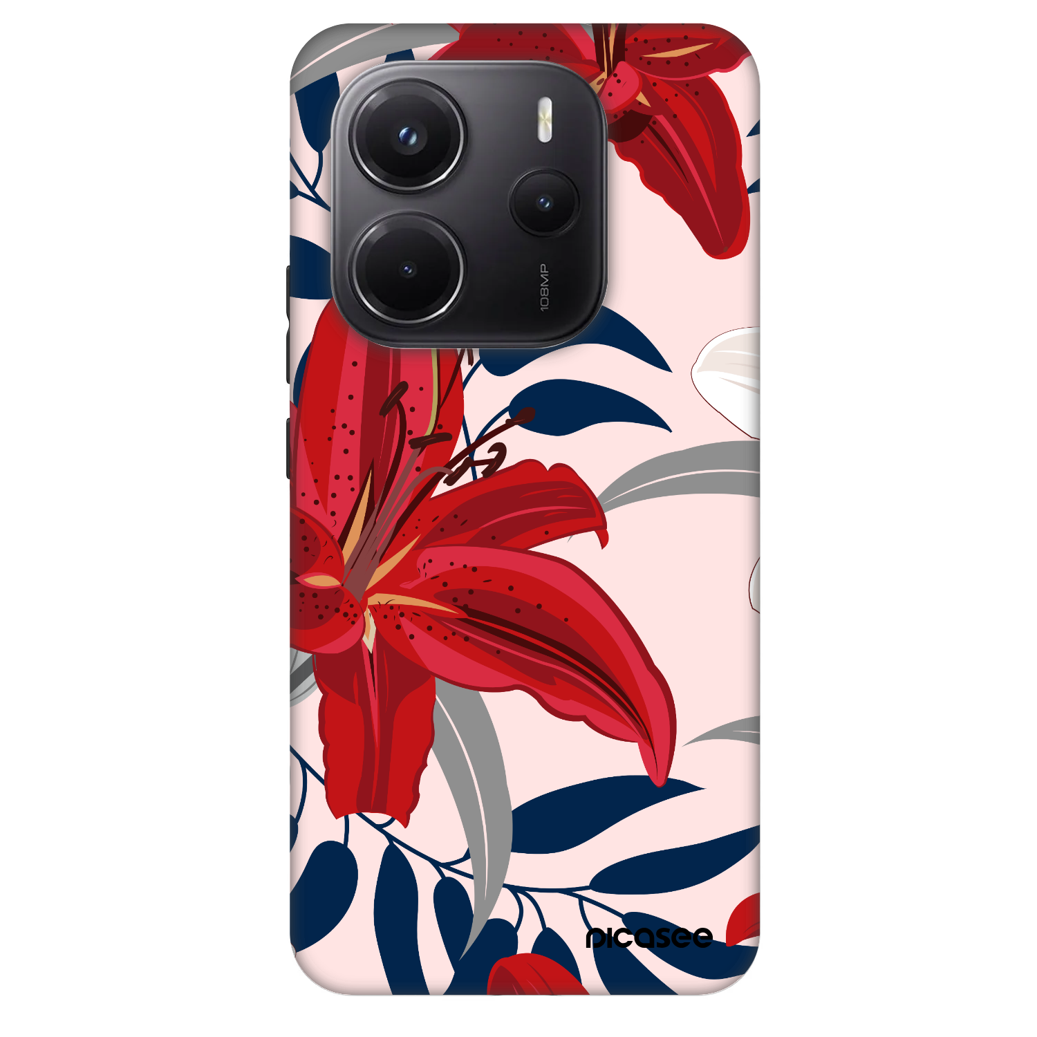 Picasee Fashion Case για Xiaomi Redmi Note 14 5G - Red Lily