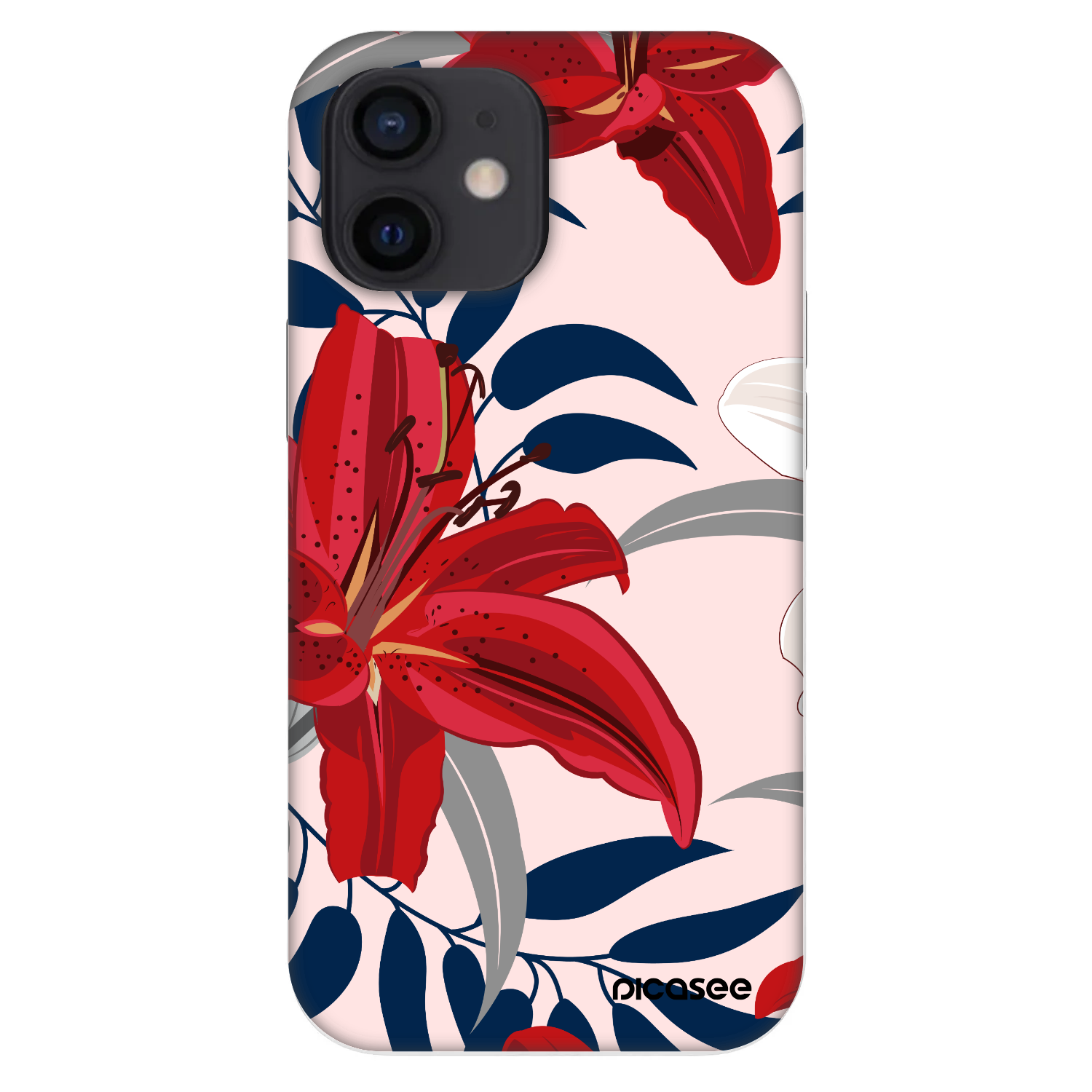 Picasee Fashion Case για Apple iPhone 12 mini - Red Lily