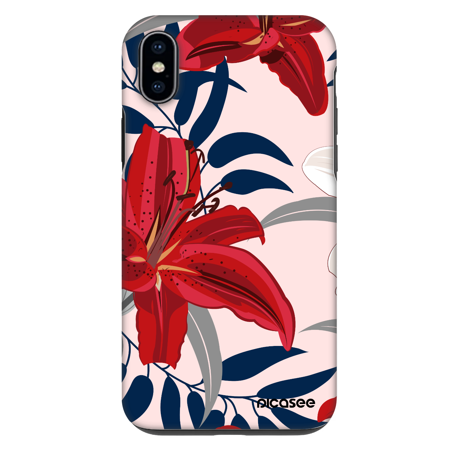 Picasee Fashion Case για Apple iPhone XS Max - Red Lily
