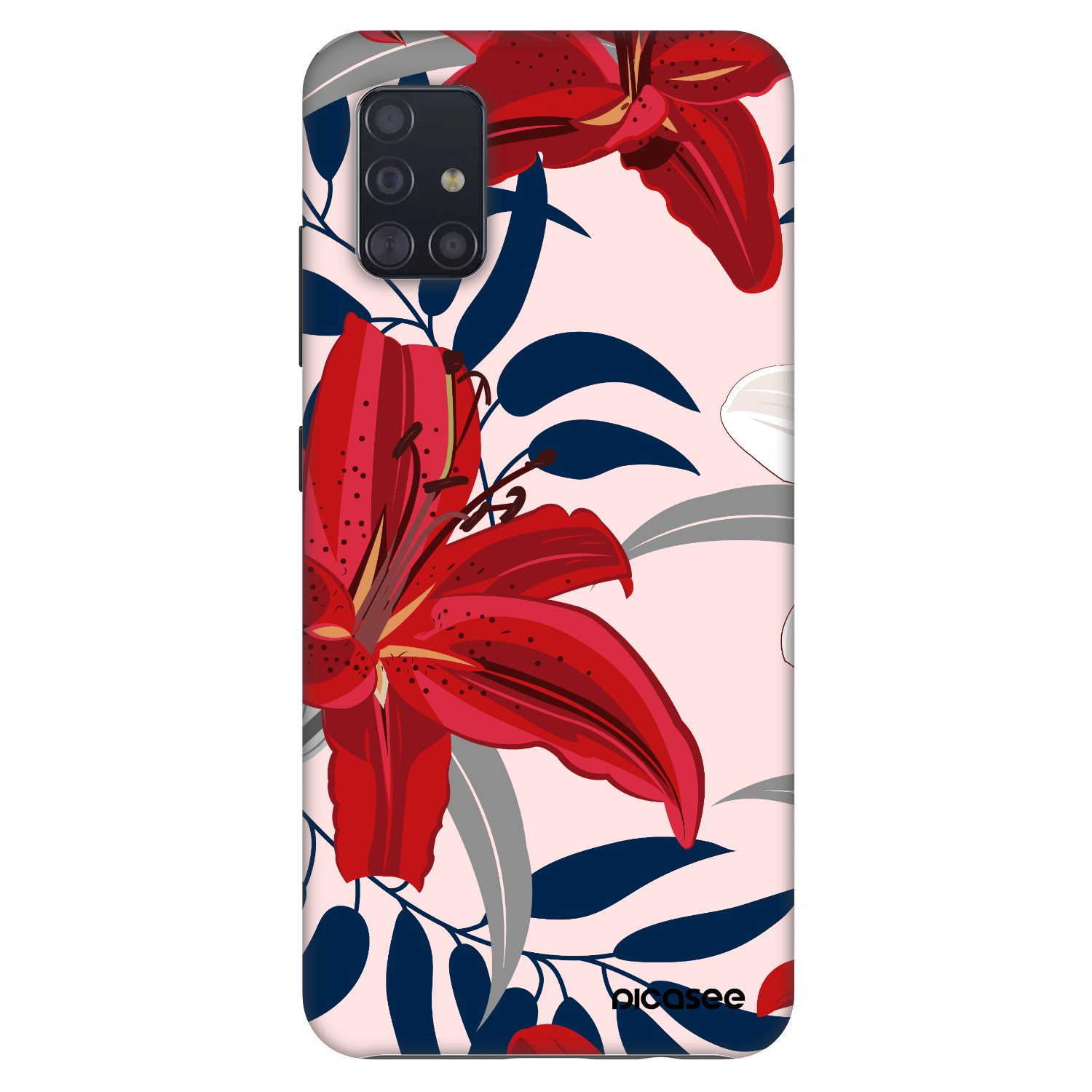 Picasee Fashion Case για Samsung Galaxy A51 A515F - Red Lily