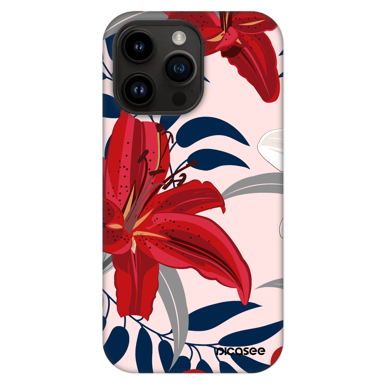 Picasee Fashion Case MagSafe για Apple iPhone 14 Pro Max - Red Lily