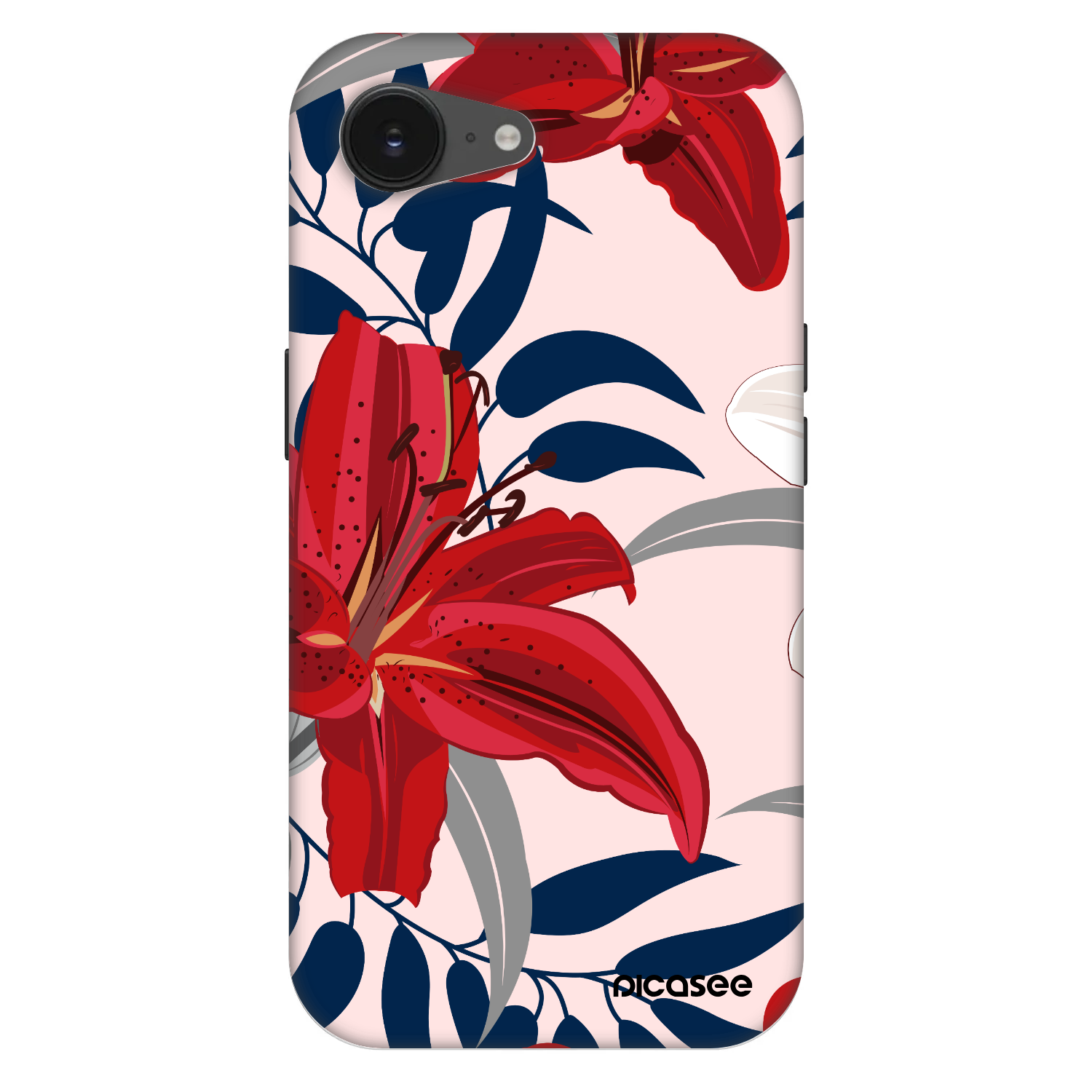 Picasee Fashion Case MagSafe για Apple iPhone 16e - Red Lily