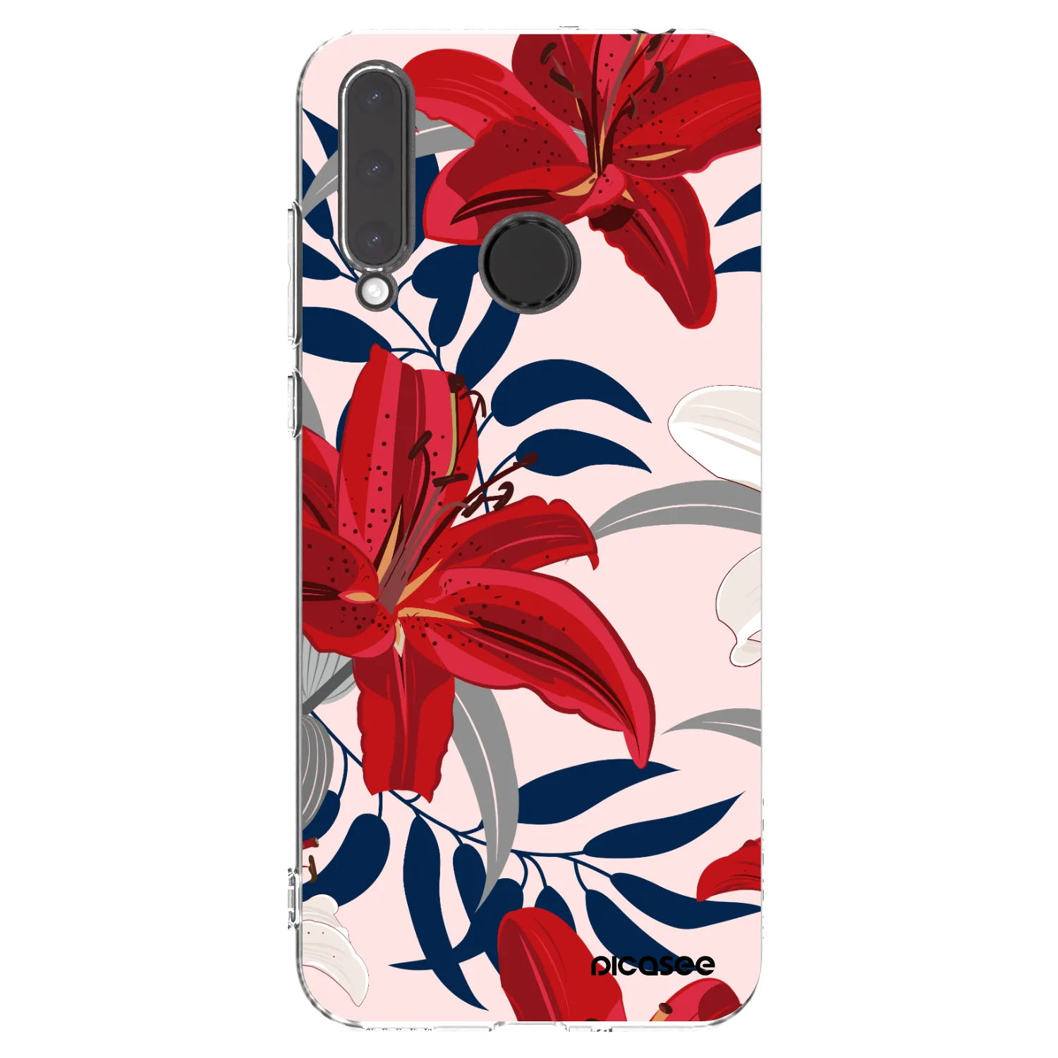 Picasee διαφανής θήκη σιλικόνης Honor 20 Lite - Red Lily
