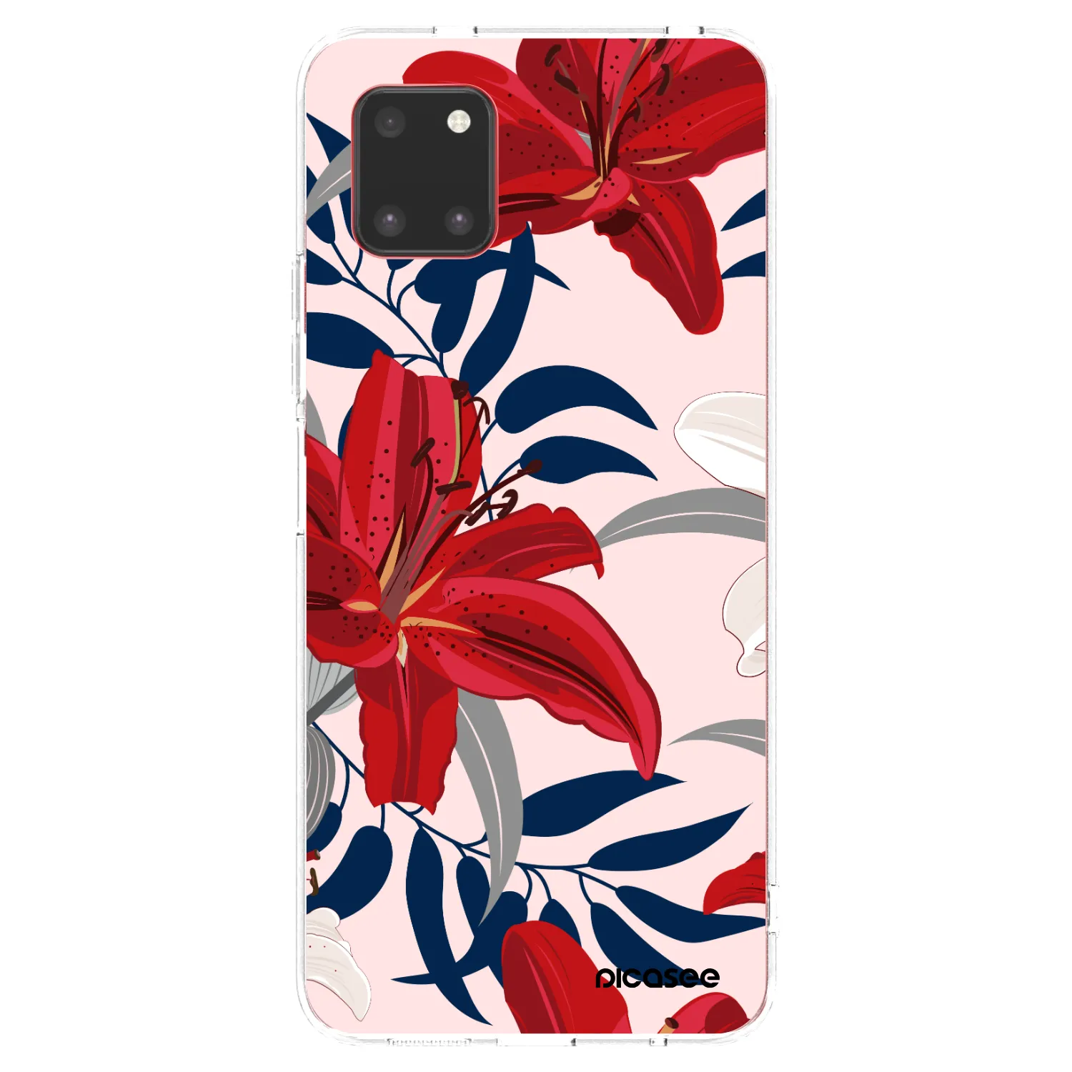 Picasee διαφανής θήκη σιλικόνης Samsung Galaxy Note 10 Lite N770F - Red Lily
