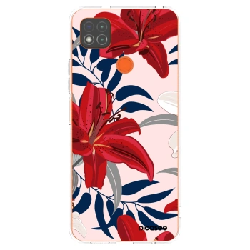 Picasee διαφανής θήκη σιλικόνης Xiaomi Redmi 9C - Red Lily