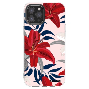 Picasee διαφανής θήκη σιλικόνης Apple iPhone 12 Pro Max - Red Lily