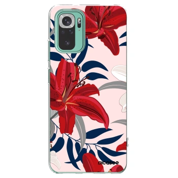 Picasee διαφανής θήκη σιλικόνης Xiaomi Redmi Note 10 Pro - Red Lily
