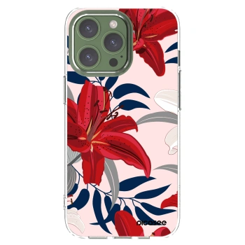 Picasee διαφανής θήκη σιλικόνης Apple iPhone 13 Pro - Red Lily