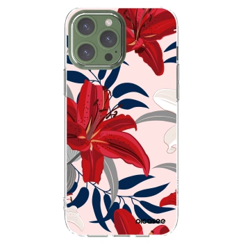 Picasee διαφανής θήκη σιλικόνης Apple iPhone 13 Pro Max - Red Lily