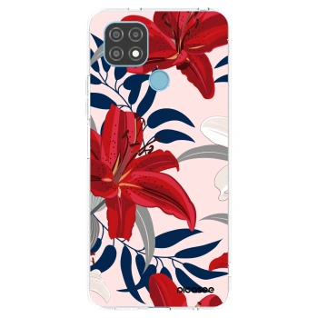 Picasee διαφανής θήκη σιλικόνης Realme C21 - Red Lily