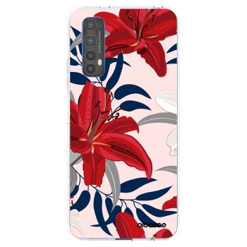 Picasee διαφανής θήκη σιλικόνης Realme 7 - Red Lily