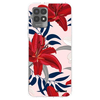 Picasee διαφανής θήκη σιλικόνης Realme 8i - Red Lily