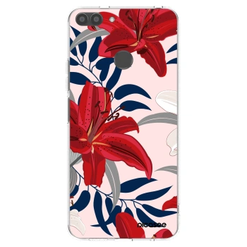 Picasee διαφανής θήκη σιλικόνης Huawei P Smart - Red Lily