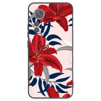 Picasee Μαύρη θήκη σιλικόνης για Xiaomi 12X - Red Lily