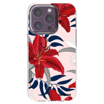Picasee διαφανής θήκη σιλικόνης Apple iPhone 14 Pro - Red Lily