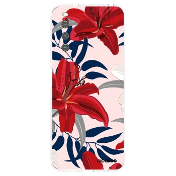 Picasee διαφανής θήκη σιλικόνης Sony Xperia 10 IV 5G - Red Lily