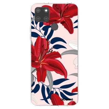 Picasee διαφανής θήκη σιλικόνης Realme C21Y - Red Lily