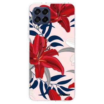 Picasee διαφανής θήκη σιλικόνης Samsung Galaxy M53 5G - Red Lily