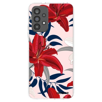 Picasee διαφανής θήκη σιλικόνης Samsung Galaxy A73 5G - Red Lily